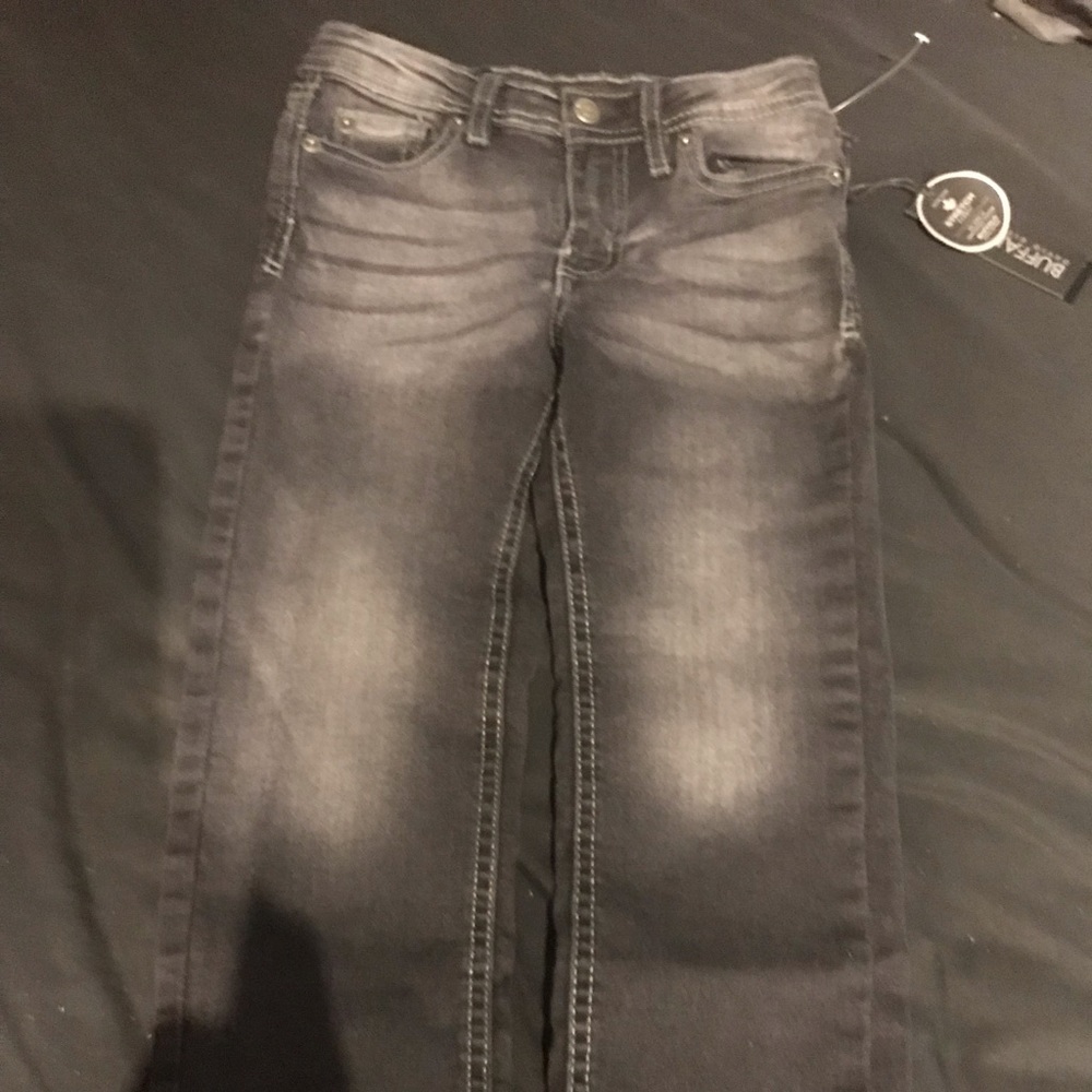 Brand New Toddler Jeans Size 5. Buffalo Evan slim straight fit. Black